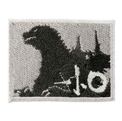 Godzilla-1.0 Embroidery Sticker Square Iron-on possible TOHO Japan Limited New-image