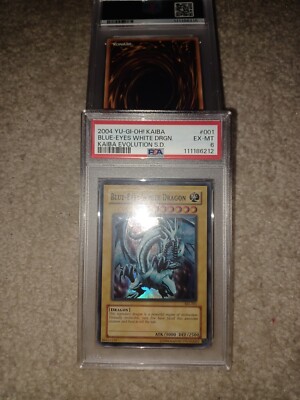 Yugioh blue eyes white dragon SKE-001 psa 6-image