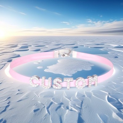 Necklace Choker Letter Collar Custom FAGGOT DIY Pu Leather BDSM Gift SEX WIFE-image