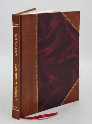 Fountains The J.L. Mott Iron Works New York. 1905 [Leather Bound]-image