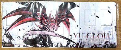 Yugioh Official Rubber Half Playmat Red-Eyes Black Dragon Duel Field Japan NEW-image