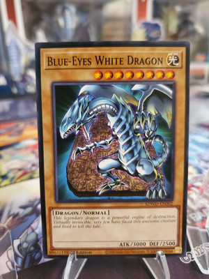 Blue-Eyes White Dragon SDWD-EN002 Common Yugioh Card -image