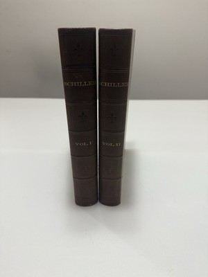Schiller's Complete Works, Charles J. Hempel 1861 Original Leather 2 Vol. Set-image