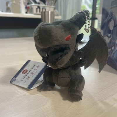 Yu-Gi-Oh! Red Eyes Black Dragon Plush Keychain Prize Item Soft Toy Unused-image