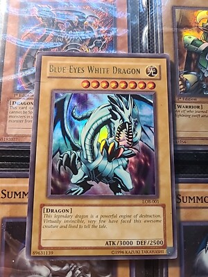 Yu-Gi-Oh! TCG Blue-Eyes White Dragon LOB-001 Unlimited Holo -image