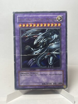 Yu-Gi-Oh! Blue-Eyes Ultimate Dragon JMP-EN005 Secret Rare Bad Condition-image