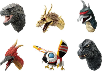 Bandai Godzilla x Kong: The New Empire - Godzilla Monster Head Magnet Set of 6-image