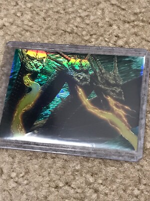 KING GHIDORAH GODZILLA JPP AMADA 1996 TOHO CHROMIUM STICKER CARD-image