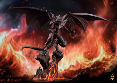 Aftershock Studio Yu-Gi-Oh! Red-Eyes Black Dragon Resin Statue Pre-order H45cm-image