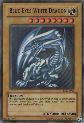 Yugioh Blue-Eyes White Dragon SDK-E001 Ultra Rare LP-image
