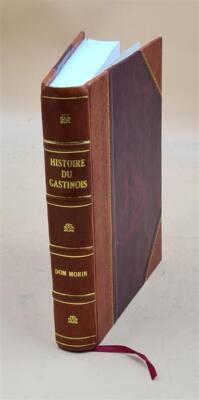 Histoire Du Gastinois, Par Dom Morin. Volume 1 1883 [Leather Bound]-image