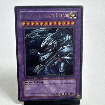 ULTRA RARE Blue-Eyes Ultimate Dragon JMP-EN005 Yugioh Jump Limited MP Card-image