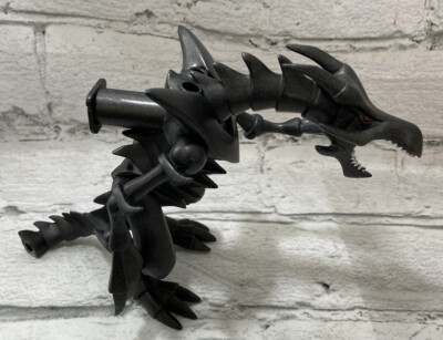 Yu-Gi-Oh Red Eyes Black Dragon Figure Incomplete No Wings Broken Tail-image