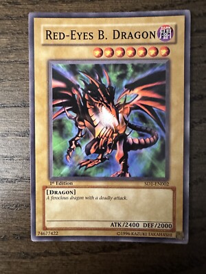 Red-Eyes Black Dragon - 1st edition - Yu-Gi-Oh! - SD1-EN002 --image