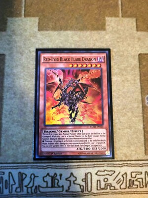 YUGIOH TCG RED-EYES BLACK FLARE DRAGON CORE-EN020 SUPER 1ST EDITION -image