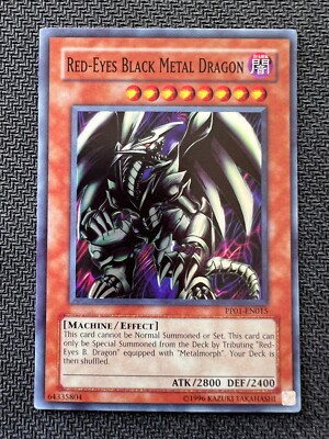 Yugioh Red-Eyes Black Metal Dragon Unlimited Edition Super Rare PP01-EN015 NM-image