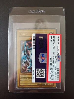 YU-GI-OH BLUE-EYES WHITE DRAGON ULTRA LOB LD-I001 1ST PRIMA EDITION ITALIAN PSA-image