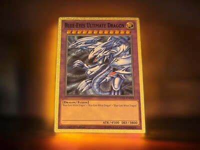 Blue-Eyes Ultimate Dragon - Golden Holo - DIY Orica - Yugioh-image