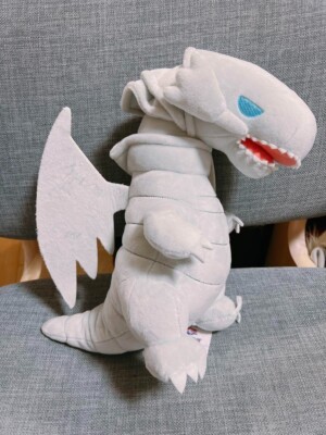 Yu-Gi-Oh! blue eyes white dragon Big Plush Doll Toy Duel Monsters from JAPAN-image