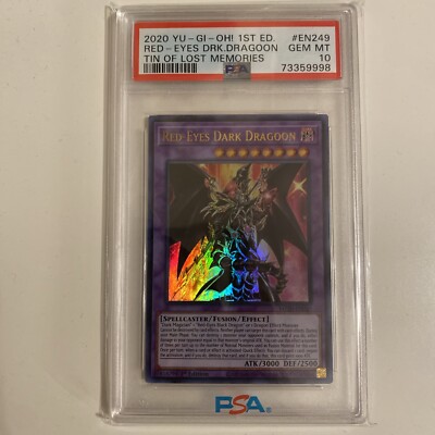 2020 Yu Gi Oh Red Eyes Dark Dragoon #EN249 Gem Mint PSA 10 1st Edition-image