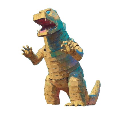 Cardboard Godzilla Painting Vinyl Car Decal Sticker – Waterproof &-image