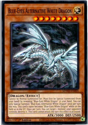 Blue-Eyes Alternative White Dragon #SDWD-EN005 Yugioh Near Mint or Better-image