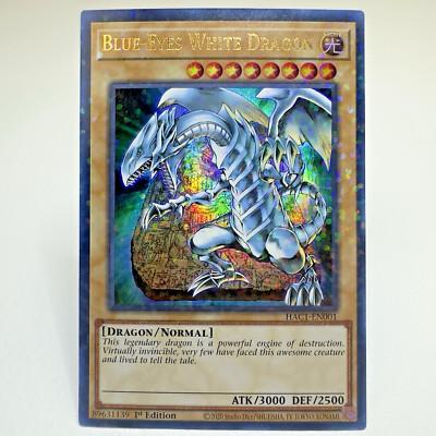 Yugioh Blue-Eyes White Dragon HAC1-EN001 1st Edition Duel Terminal Parallel - NM-image