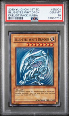Yugioh Blue-Eyes White Dragon DPKB-EN001 1st Edition  - PSA 10-image