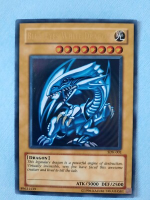 Blue-Eyes White Dragon SDK-001 Unlimited Yugioh Card *MINT*-image