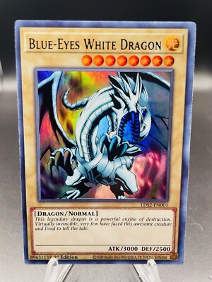 Yugioh Blue-Eyes White Dragon LDS2-EN001 (BLUE) Ultra Rare 1st Edition NM-image