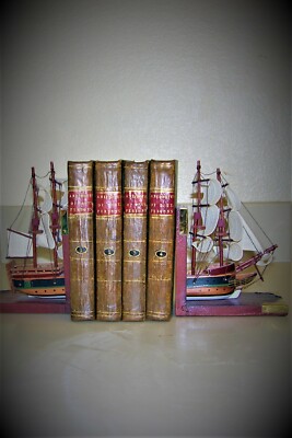 ANEDOTES OF DISTINGUISHED PERSONS; SEWARD,1798, 4 VOL.SET; LEATHER, ILLUSTRATED-image