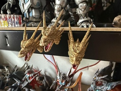 Ichibankuji Godzilla Great Monster Legend F Prize Head Magnet King Ghidra-image