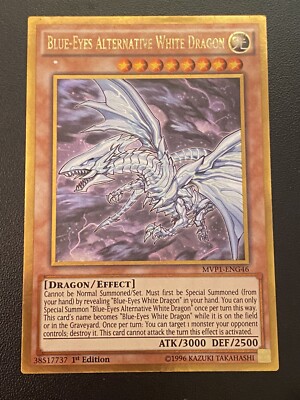 Yugioh Blue-Eyes Alternative White Dragon 1st Edition Gold MVP1-ENG46-image