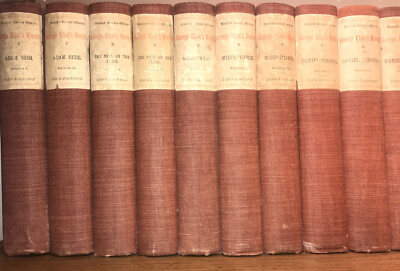 WORKS OF GEORGE ELIOT! 1/100 Extra Illustrated Rag Paper Library Complete Set-image