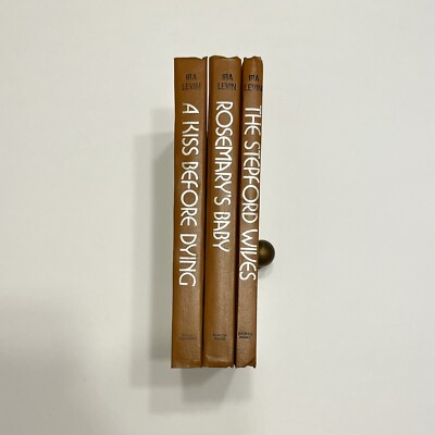 Set of 3 Ira Levin Books, Quarter Bound Hardcover.-image