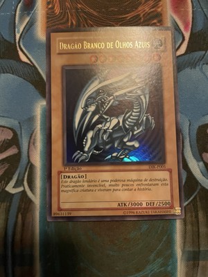 Yugioh PORTUGUESE 1st Edition Ultra Rare Blue-Eyes White Dragon DIK-P001 NM-image
