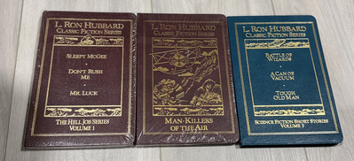 L Ron Hubbard Books Classic Fiction Series Classics Leather bound Set Of 3 NEW-image
