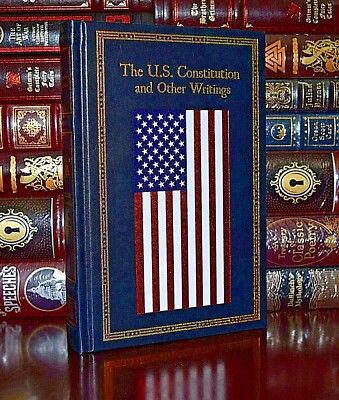 The U.S. Constitution Writings Federalist Papers New Leather Bound Collectible-image