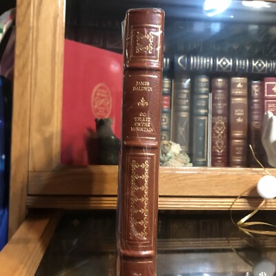 SIGNED Franklin Library GO TELL IT ON THE MOUNTAIN Baldwin LEATHER 1979 1ST MNT-image