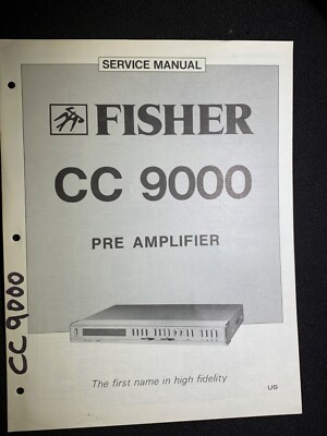 Fisher CC-9000 Service Manual PRE Amplifier Original-image