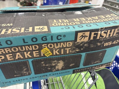 Vintage FISHER Surround Sound Speaker System WS-424 NIB-image