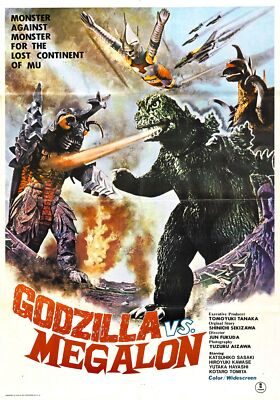 Godzilla Vs Megalon 02 Movie Poster FRIDGE MAGNET-image