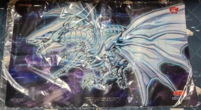 Yugioh Konami Official Playmat Blue-Eyes Alternative White Dragon Duel Field New-image