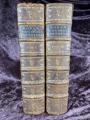 1752 Folio First Edition Estiennes Greek New Testament With Wettsteins Criticism-image
