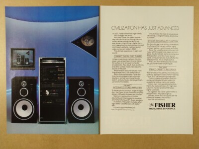 1983 Fisher Audio-Video Stereo Component System 4950 vintage print Ad-image