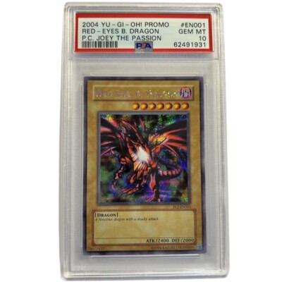 Yu-Gi-Oh! TCG PSA 10 Red-Eyes B. Dragon PCJ-EN001 Unlimited Secret Rare Promo-image