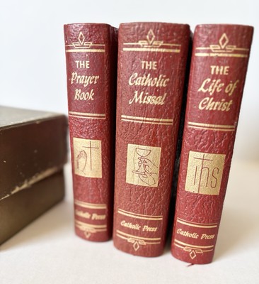 Vintage The Library Of Catholic Devotion Box Set Catholic Press 1954-1955-image