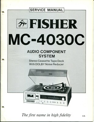 Vintage Fisher Service Manual Audio Component System MC-4030C-image