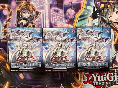 Yugioh 3x Structure Deck Blue-Eyes White Destiny-image