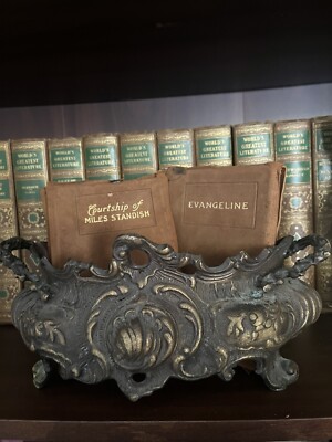 Antique Set Of 2 Leather books 